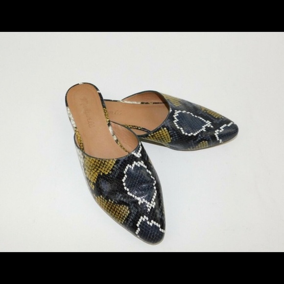 Madewell Remi Mule Spiced Cider Snake Print - Picture 4 of 7